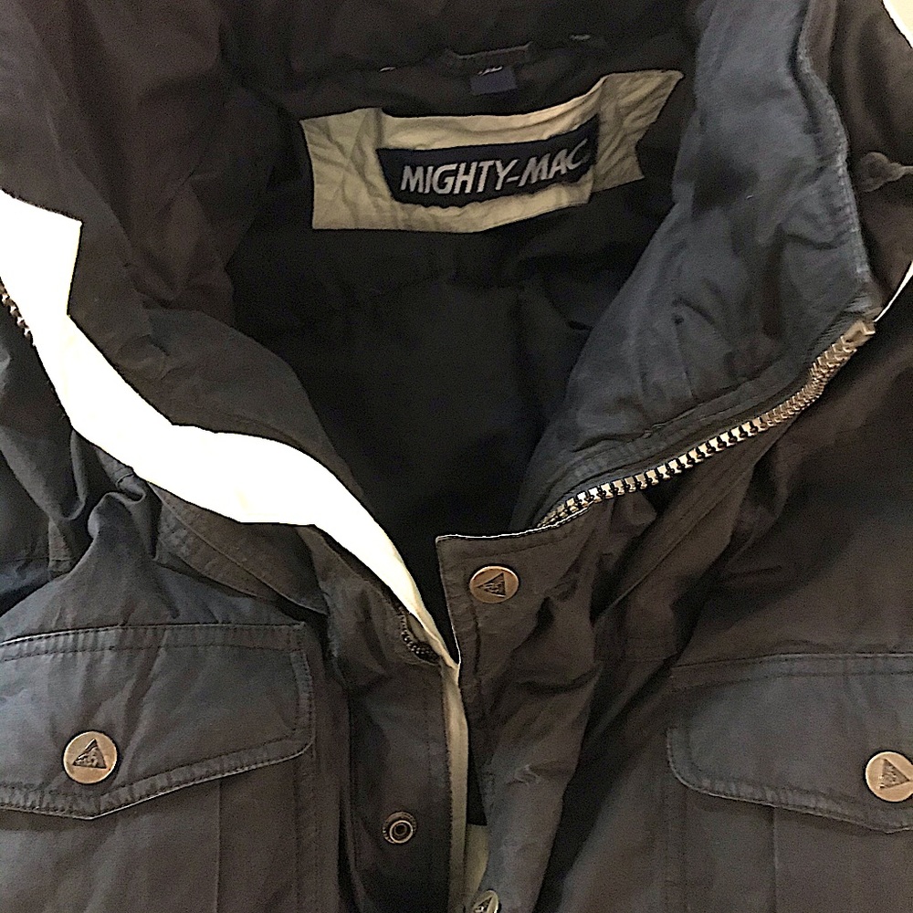 Mighty Mac Duck Down Men’s XL Anorak Jacket. Blk